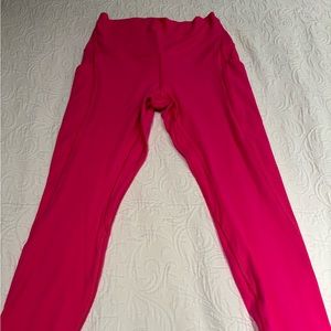 Lululemon Align High Rise 25” Leggings with Pockets Barbie Pink Size 8